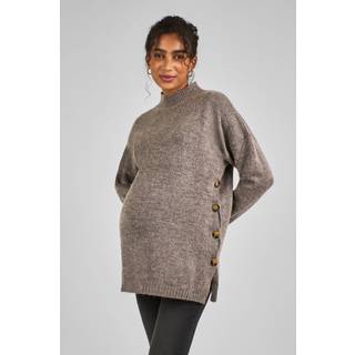 Jojo Maman Bébé JoJo Maman Bébé Mocha Brown Turtle Neck Maternity & Nursing Jumper
