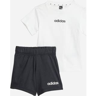 adidas Kid's Linear Logo T-Set 160 Joggingdragt Børn størrelse 86 farve hvid