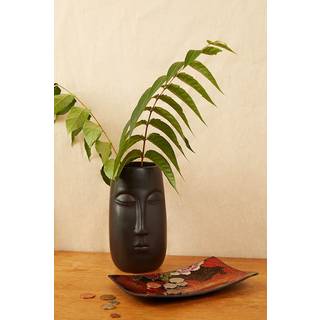 Tall Pagan Vase Black