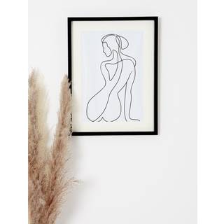 Sitting Woman Framed Wall Art