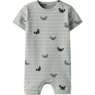 NAME IT Sunsuit Vroels Aqua Gray Crabs