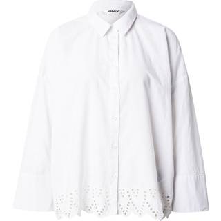 ONLY Onlgraces Tulum Ls Emb Shirt Bright White L