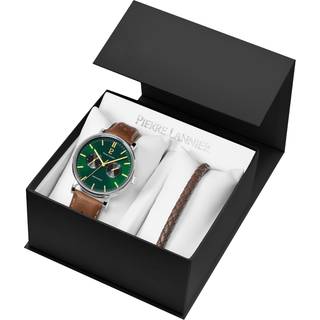 Pierre Lannier Essential Gift Set 387D174 - Herre - 41 mm - Analog - Quartz - Mineralglas