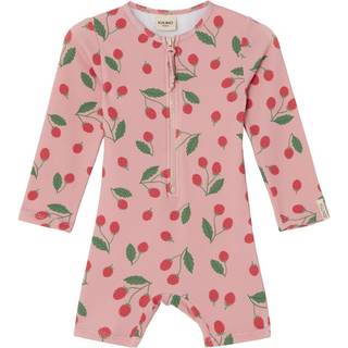 Kuling Paros Mønstret UV-dragt Med Hindbær Woody Rose 110/116 cm  Lyserød  110/116 cm  Unisex