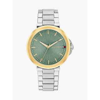 Green Dial Stainless Steel Chain-Link Watch