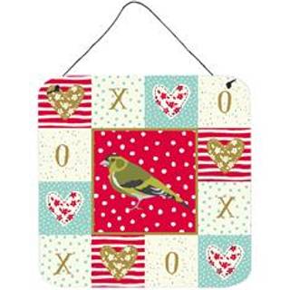 """" Caroline's Treasures Siskin Love Door Hanging Prints Wall-Decor Multicolor """"