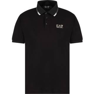 EA7 Emporio Armani Tipped Polo Black