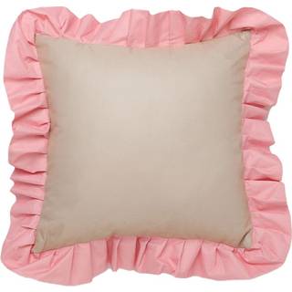 Garden Glory Garden Glory Outdoor pude med flæse 45x45 cm Beige-pink