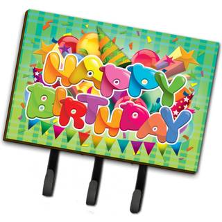 """" Caroline's Treasures Tillykke med fødselsdagen snor eller nøgleholder APH8872TH68 Triple Multicolor """"