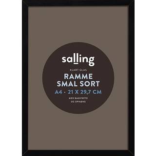 Sort ramme m. glas - 21x29,7 cm (På lager i butik)