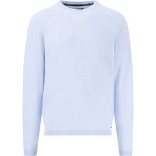 Fynch-Hatton Herren Pullover blau unifarben
