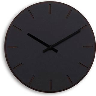 Hemverk Vægur Sort Mørk Eg Black Ø28 cm
