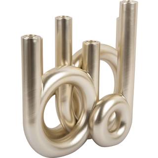 Lysestage Rings 13,5x32,5cm guld