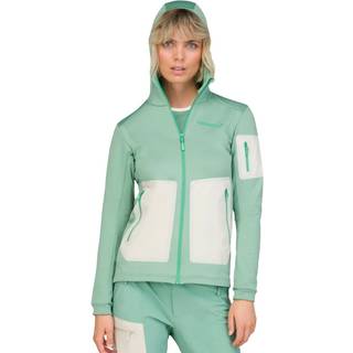 Norrøna Women's Falketind Warm2 Stretch Hood Fleecejakke Damer størrelse XS farve turkis