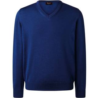 Maerz Herren Pullover blau unifarben