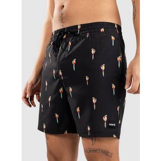 "Hurley Cannonball Volley 17"" Boardshorts" - L - black combo