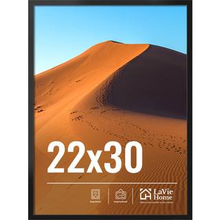 Lavie Home 22x30 Picture Frame til vægvisning 22x30 sort billedramme med HD Plexiglas 22 x 30 plakatramme 1 Pakningsdisplay Ramme til lodret elle