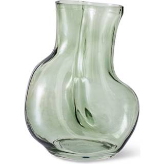 Håndlavet glasvase Gleam, H 22 cm