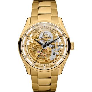 Motus | Guldfarvet Rustfrit Stål Automatisk Skelet Ur