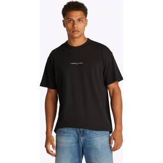 Tommy Jeans afslappet lineært logo 100% bomulds-T-shirtStor