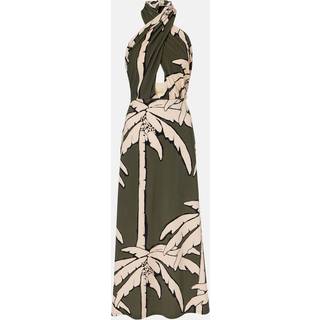 Johanna Ortiz Printed cutout maxi dress - green - XS