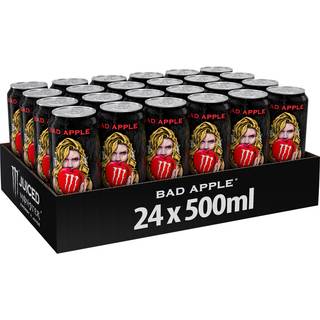 Monster Bad Apple - Energidrik, Æble (24 x 500ml), Dåse