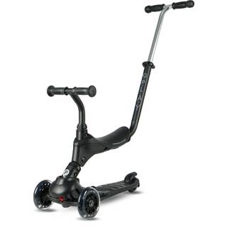 QPlay Sema Pro 5-in-1 Trehjulet Løbehjul, Sort