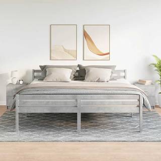 Sengeborde Med 2 Skuffer 40X36X50 Cm - 2 / Betongrå