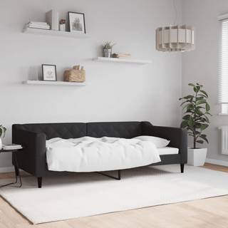 Daybed Stof Sort - uden madras / 90 x 190 cm