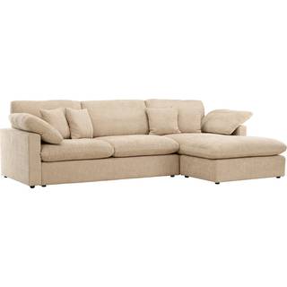 Amalfi hjørnesofa sandfarvet stof