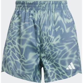 Train Essentials Allover Print Workout Shorts - Silver Green - L