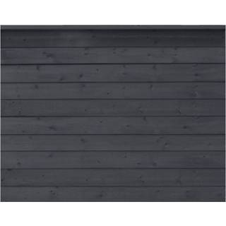 PLUS Klink profilhegn, PEFC, sort/nåletræ - 174 x 129 cm