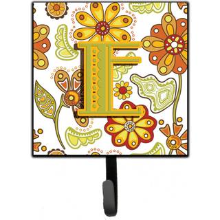 """" Caroline's Treasures CJ2003-esh4 Brev E blomster sennep og grøn snor eller nøgleholder lille multicolor """"