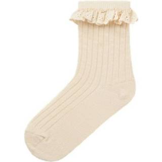 Lil&#39; Atelier Strømper Turtledove Med Blondekant (3-pak)