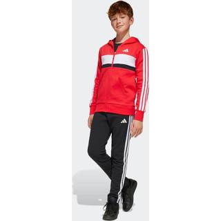 adidas adidas Red Seasonal Essentials Tiberio 3-Stripes Fleece Tracksuit Kids