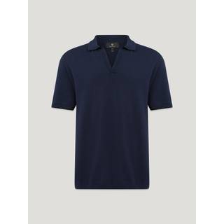 Belstaff Coast Knitted Polo T Shirt Navy