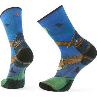 Smartwool Hike Targeted Cushion Eagle Crew Socks Vandresokker størrelse L farve blå