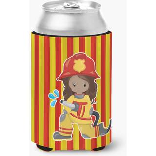 """" Caroline's Treasures Fireman Girl Can eller Bottle Hugger kan kramme multicolor """"