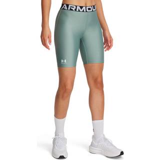 HeatGear® Women's 8" Shorts Silica Green / White XL