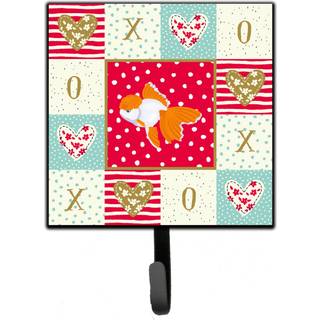 """" Caroline's Treasures Oranda Red Cap Goldfish Love Leash eller Key Holder Hooks multicolor """"
