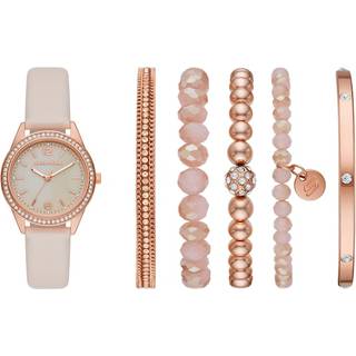 Skechers SR9064 Pink Strap Watch And Bracelets Gift Set - W5528