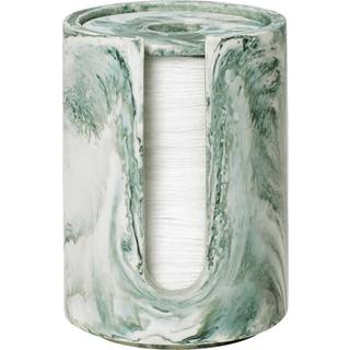 Mist Cotton Pad Holder - Emerald Off-White