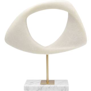 KARE Soft Shape dekorationsobjekt, bred form, hvid, støbt sten