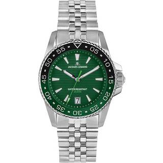 Jacques Lemans Liverpool Diver 1-2205J - Herre - 41 mm - Quartz - Mineralglas
