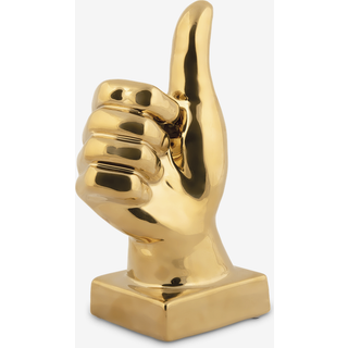 Figur okay guldfarvet H.20,8 cm