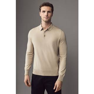 BOSS Black Herren Pullover beige unifarben