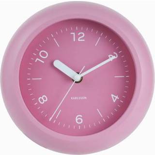 Karlsson Slope vægur Ø20cm lyserød