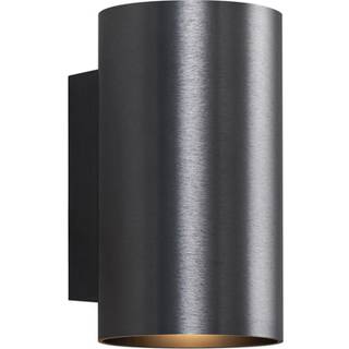 Moderne væglampe gunmetal rund 2-lys GU10 50mm - Sandy