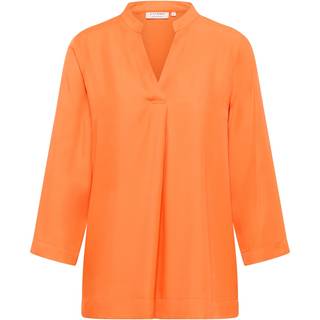 Viscose Shirt Blouse in orange plain