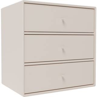 Montana - Montana Mini 1007 - Module With Three Drawers - Clay - Reolsystem - Peter J. Lassen - Grå - MDF